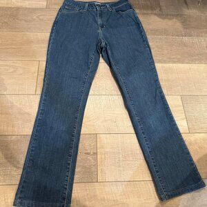 L.L. Bean Womens Classic Fit Bootcut Jeans Size 4 Regular Denim Made In Mexico